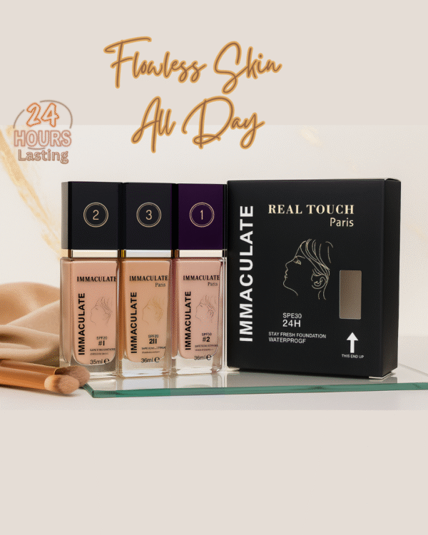 RealTouch Hypoallergenic Waterproof Matte Foundation SPF 30